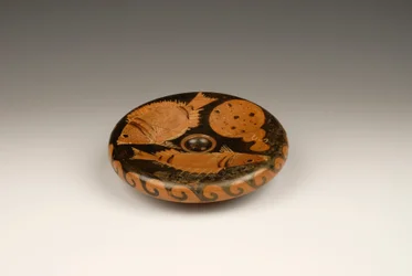 Red-Figured Plate Decorated with Fish